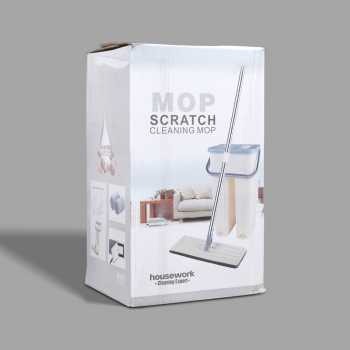 Gambar produk ISHOWTIENDA Alat Pel Lantai Microfiber Flat Flexible Head with Bucket - FMI60