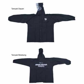 Gambar produk Rhodey Jas Hujan Motor Setelan PVC Raincoat Full Pressed L with Hood - RD-120