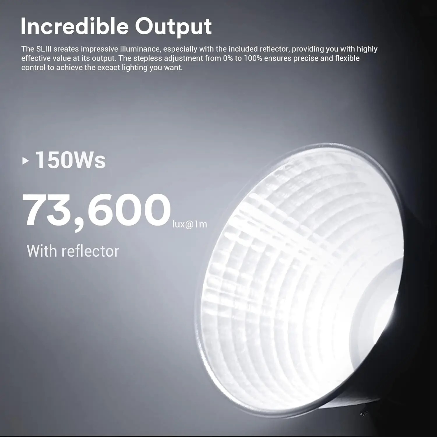 Gambar produk Godox Lampu Studio LED Fill Light 2.4G Wireless Bowens 5600K 150W - SL150III