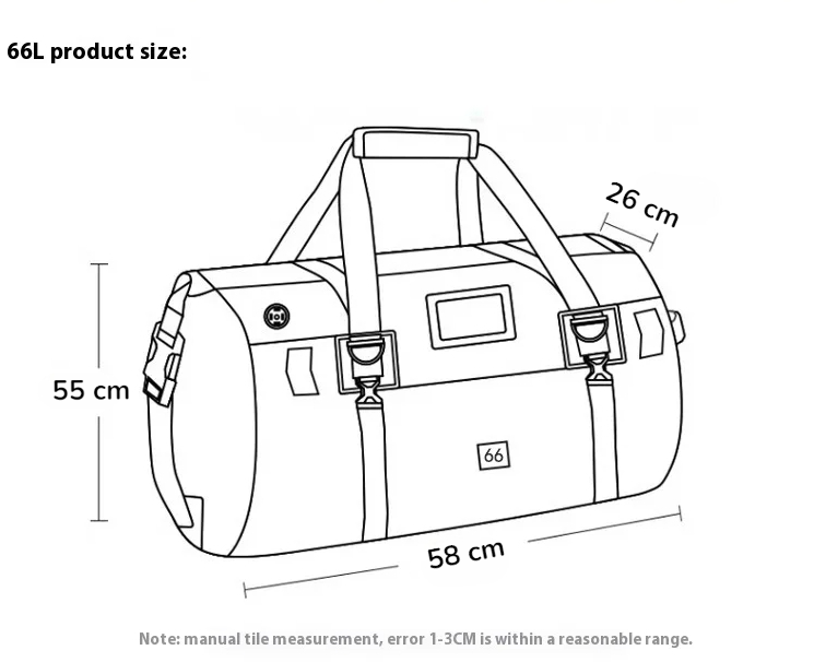 Gambar produk CHINK Tas Motor Touring Back Seat Tail Pannier Bag Waterproof PVC 66L - CH03