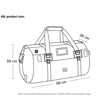 Gambar produk CHINK Tas Motor Touring Back Seat Tail Pannier Bag Waterproof PVC 66L - CH03