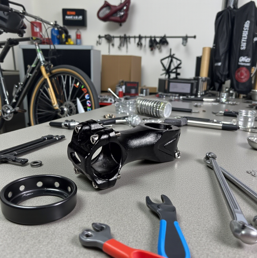 Bicycle Stem Handlebar Setang Batang Sepeda Aluminium Alloy 75mm - SKA-BLI-05 Gambar produk Bicycle Stem Handlebar Setang Batang Sepeda Aluminium Alloy 75mm - SKA-BLI-05