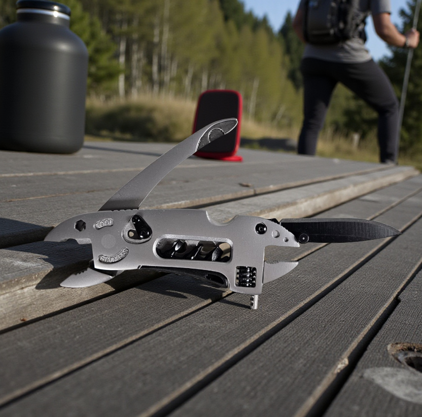 KNIFEZER Kunci Pas Swiss Army Knife Wrench Plier EDC Multifungsi - MPG05 Gambar produk KNIFEZER Kunci Pas Swiss Army Knife Wrench Plier EDC Multifungsi - MPG05
