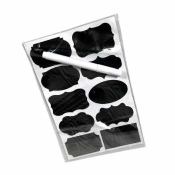 Gambar produk ALLOYSEED Stiker Label Blackboard Papan Tulis Removable 50 PCS - TH002