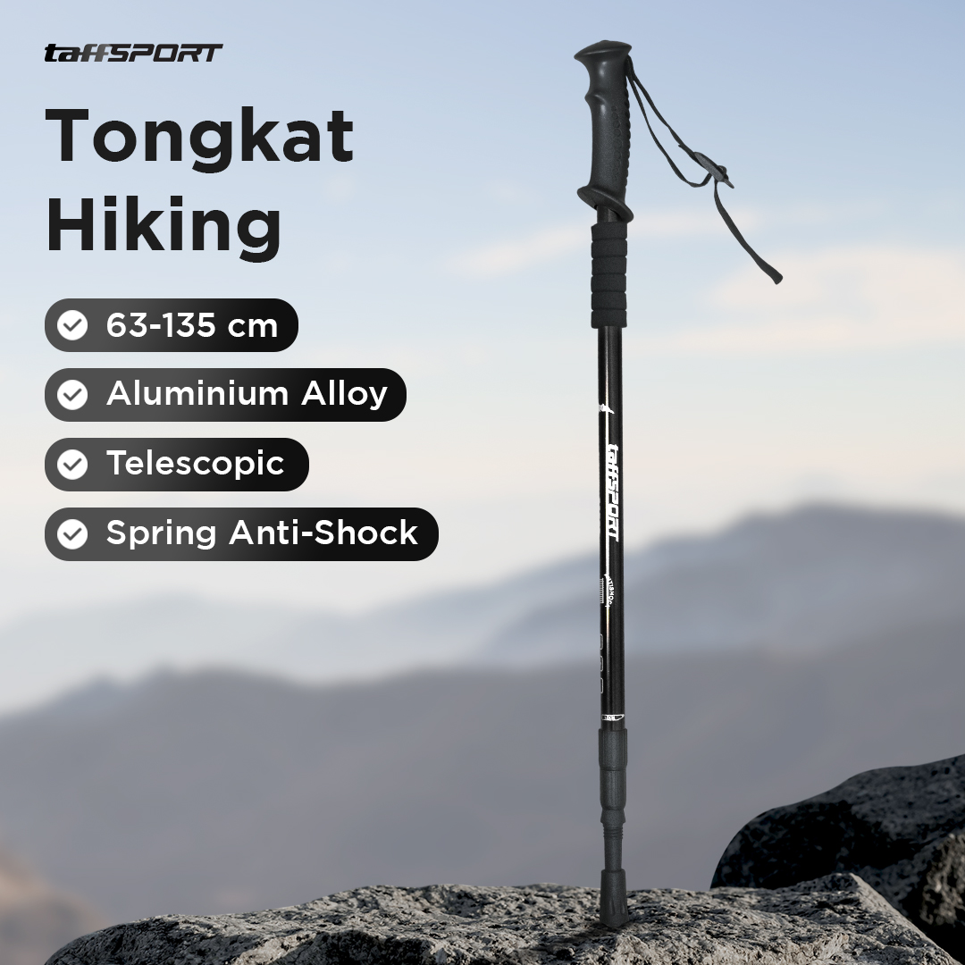 Gambar produk TaffSPORT Tongkat Hiking Telescopic Trekking Pole Aluminium 135cm - X-11