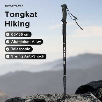 TaffSPORT Tongkat Hiking Telescopic Trekking Pole Aluminum Alloy 135cm - X-11