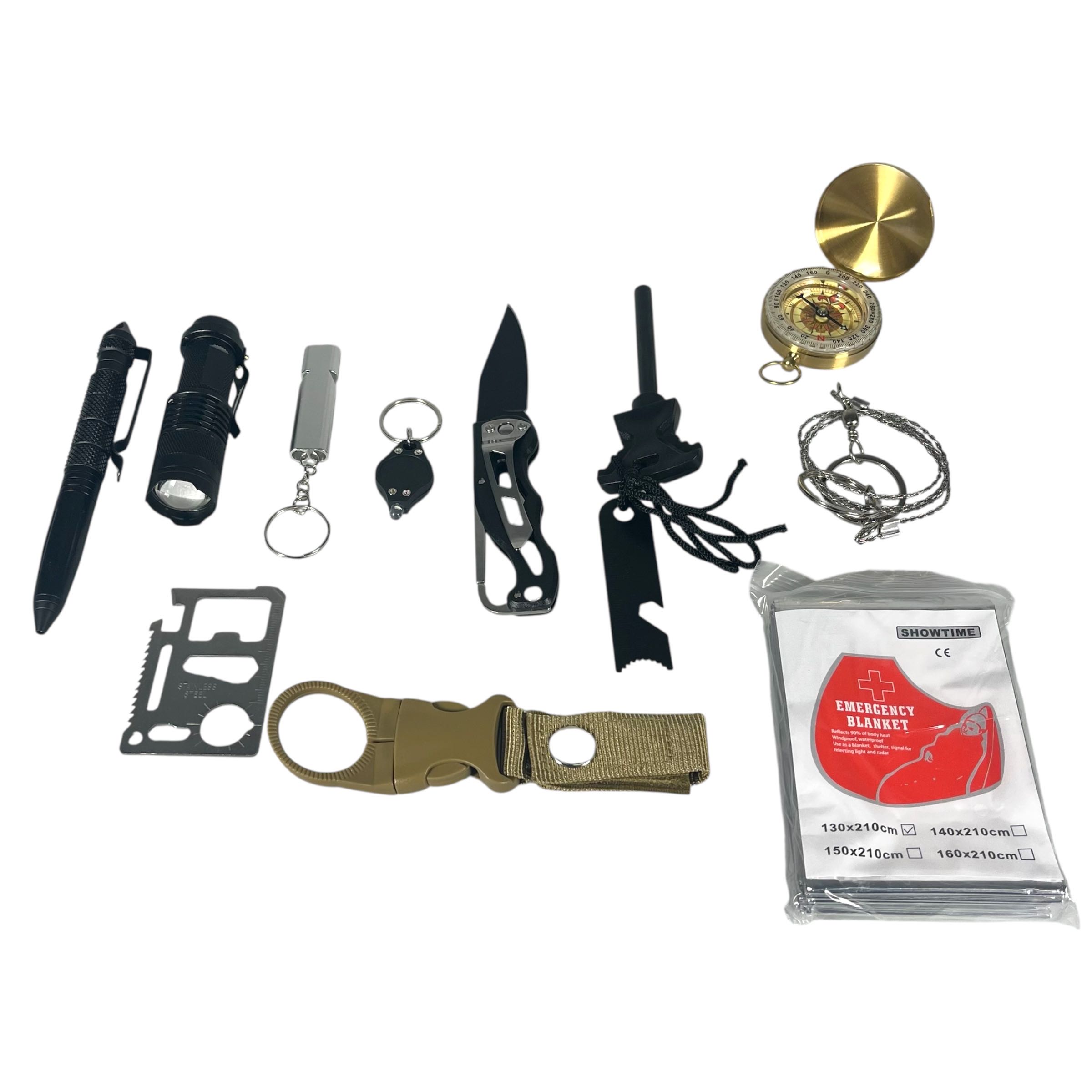 Gambar produk Survival Kit Multifunctional First Aid SOS EDC Emergency Tools 11in1 - 039