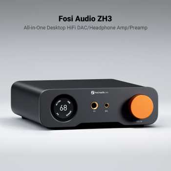 Fosi Audio Balance Amplifier DAC Preamp Dual Channel 12V LCD Display - ZH3