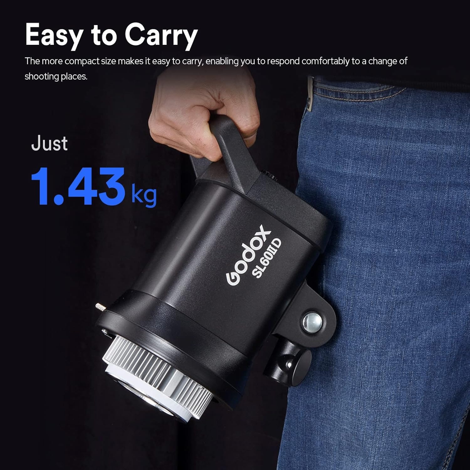 Gambar produk Godox Lampu Studio LED Fill Light 2.4G Wireless Bowens 5600K 70W - SL60IID