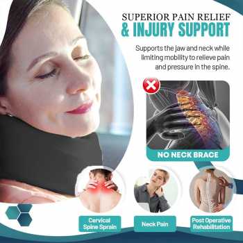 Gambar produk Zoechic Penyangga Leher Collar Neck Cervical Support Adjustable Size L - ZH-50
