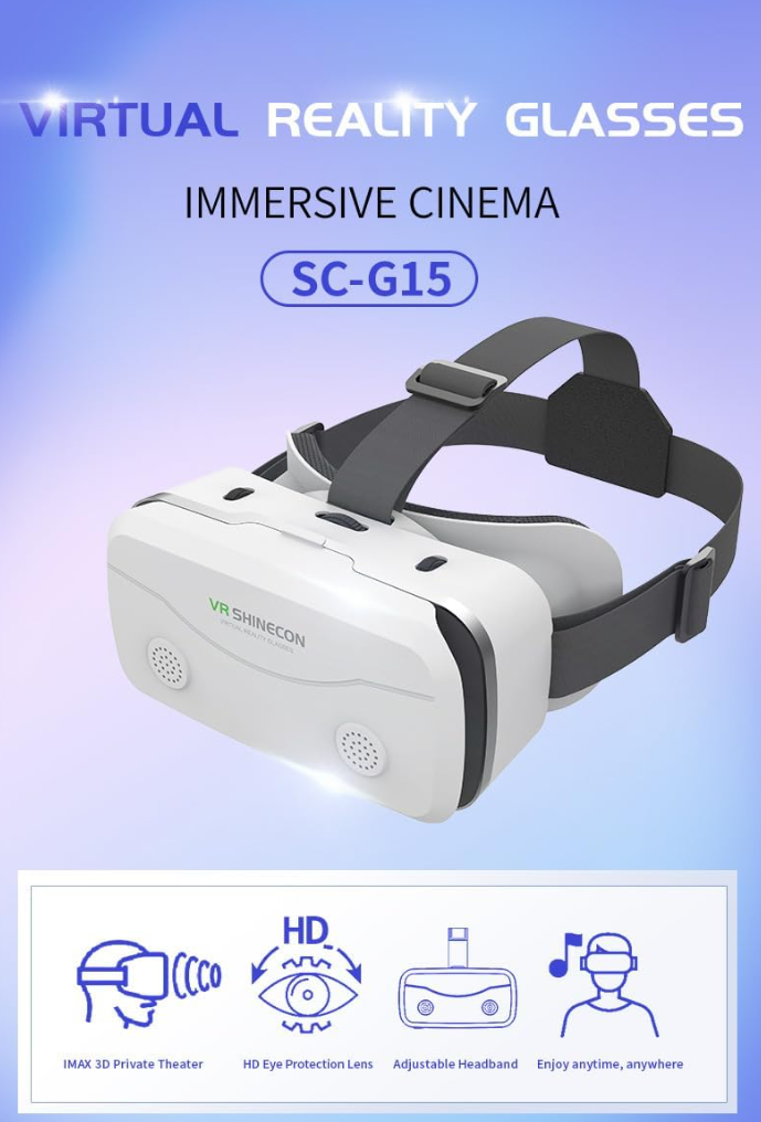 Gambar produk Shinecon VR Box 3D IMAX Giant Screen Headset Virtual Reality Glasses - G15