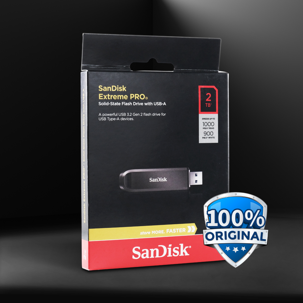 Gambar produk SanDisk Extreme PRO Flashdisk with USB Type A 3.2 Gen 2 2TB - SDCZ820