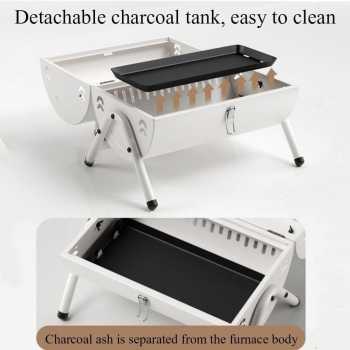 Xbess Alat Panggang Arang Portable BBQ Outdoor Grill Stove with Pan - K-707 Gambar produk Xbess Alat Panggang Arang Portable BBQ Outdoor Grill Stove with Pan - K-707