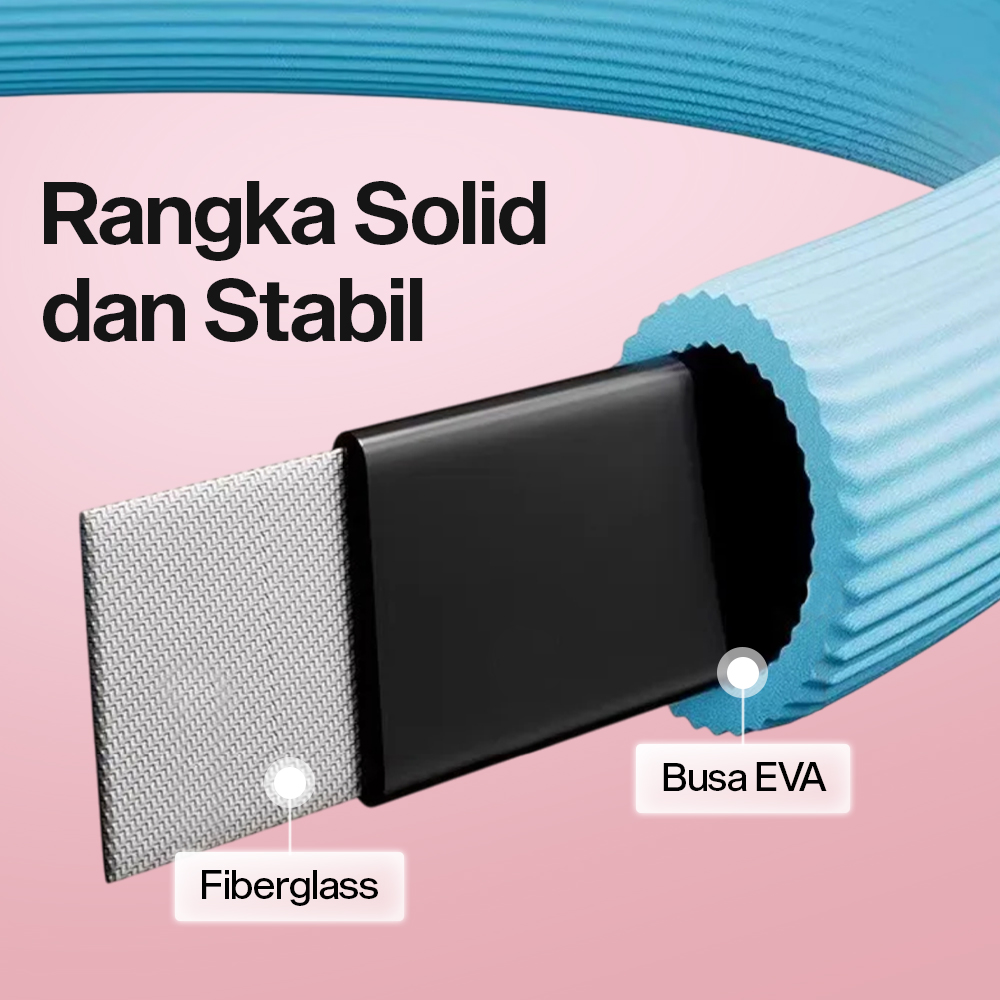 YIWU Magic Ring Resistance Pilates Circle Yoga Fitness 38cm - YW219 Gambar produk YIWU Magic Ring Resistance Pilates Circle Yoga Fitness 38cm - YW219