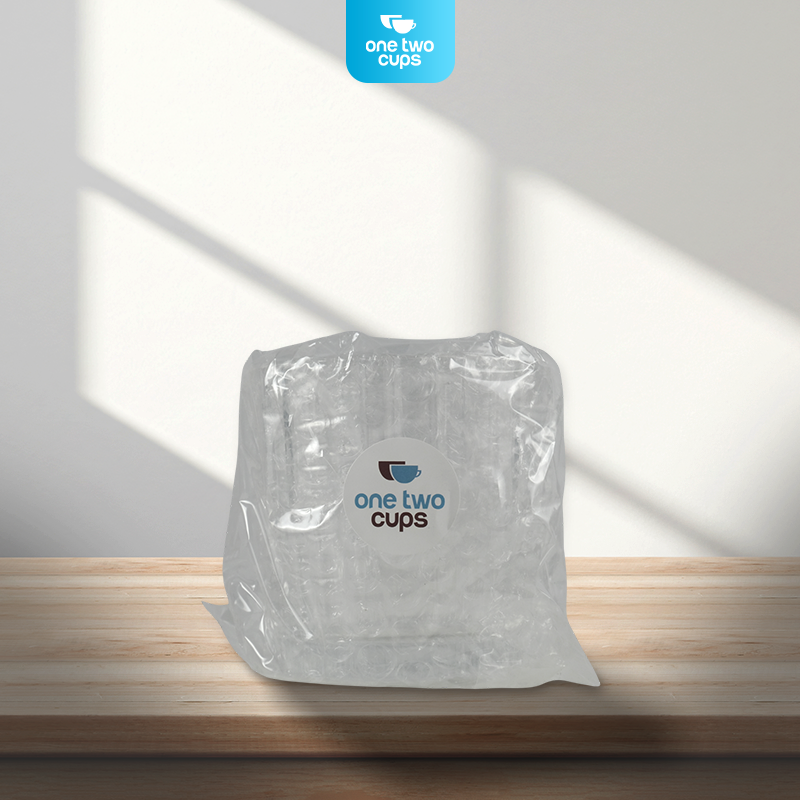 Gambar produk One Two Cups Gelas Kaca Aesthetic Kopi Teh Simple Striped Glass 302ml - J15