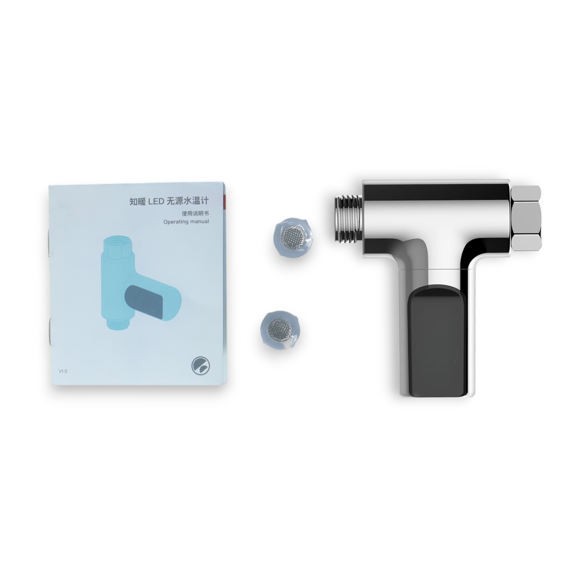 Gambar produk ZhiNuan Shower Thermometer LED Display Home Water - BD-LS-01