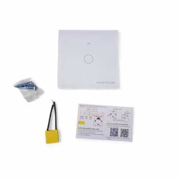 Gambar produk TaffHOME Saklar Lampu Wireless WiFi RF Smart Home Model 1 Gang - WHK05