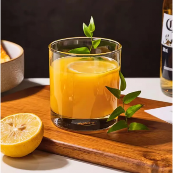 Gambar produk YWDL Gelas Kaca Anggur Wine Whiskey Cocktail Glass Aesthetic 300ml - YW35