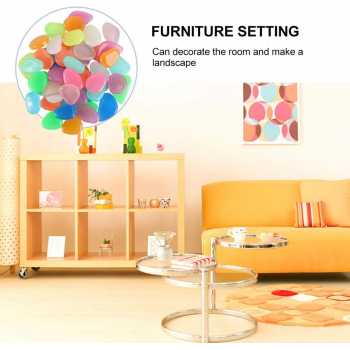 Gambar produk Imos Batu Hias Dekorasi Glow in The Dark Garden Stone 100 PCS - HC0043