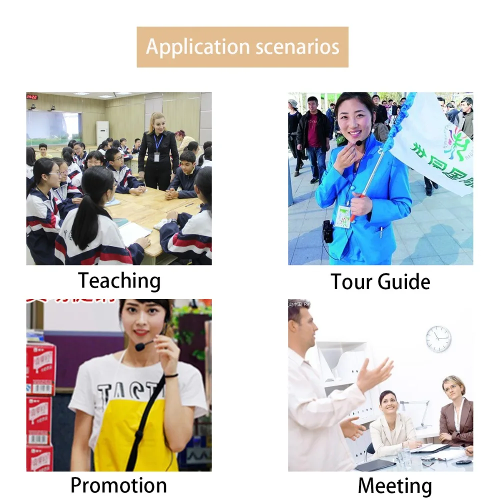 Little Bee Speaker Pinggang Bluetooth Voice Amplifier LED Wired 3W - YW-168U Gambar produk Little Bee Speaker Pinggang Bluetooth Voice Amplifier LED Wired 3W - YW-168U