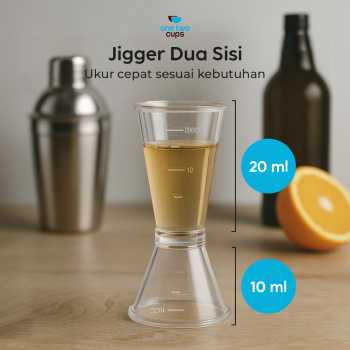 Gambar produk One Two Cups Gelas Ukur Bartender Double Jigger Measuring Cup S - JK-228