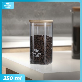One Two Cups Toples Kaca Penyimpanan Makanan Kedap Udara Storage Jar - HC1019