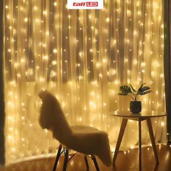 Gambar produk TaffLED Lampu Hias Gorden String Lights Wedding Decoration 3x3M - 300L