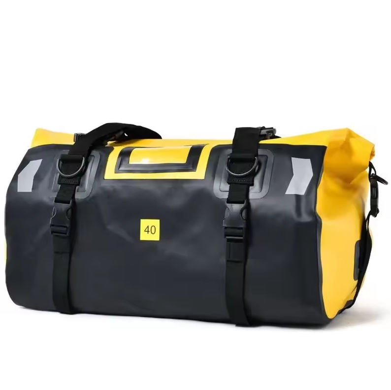 CHINK Tas Motor Touring Back Seat Tail Pannier Bag Waterproof PVC 40L - CH03 Gambar produk CHINK Tas Motor Touring Back Seat Tail Pannier Bag Waterproof PVC 40L - CH03