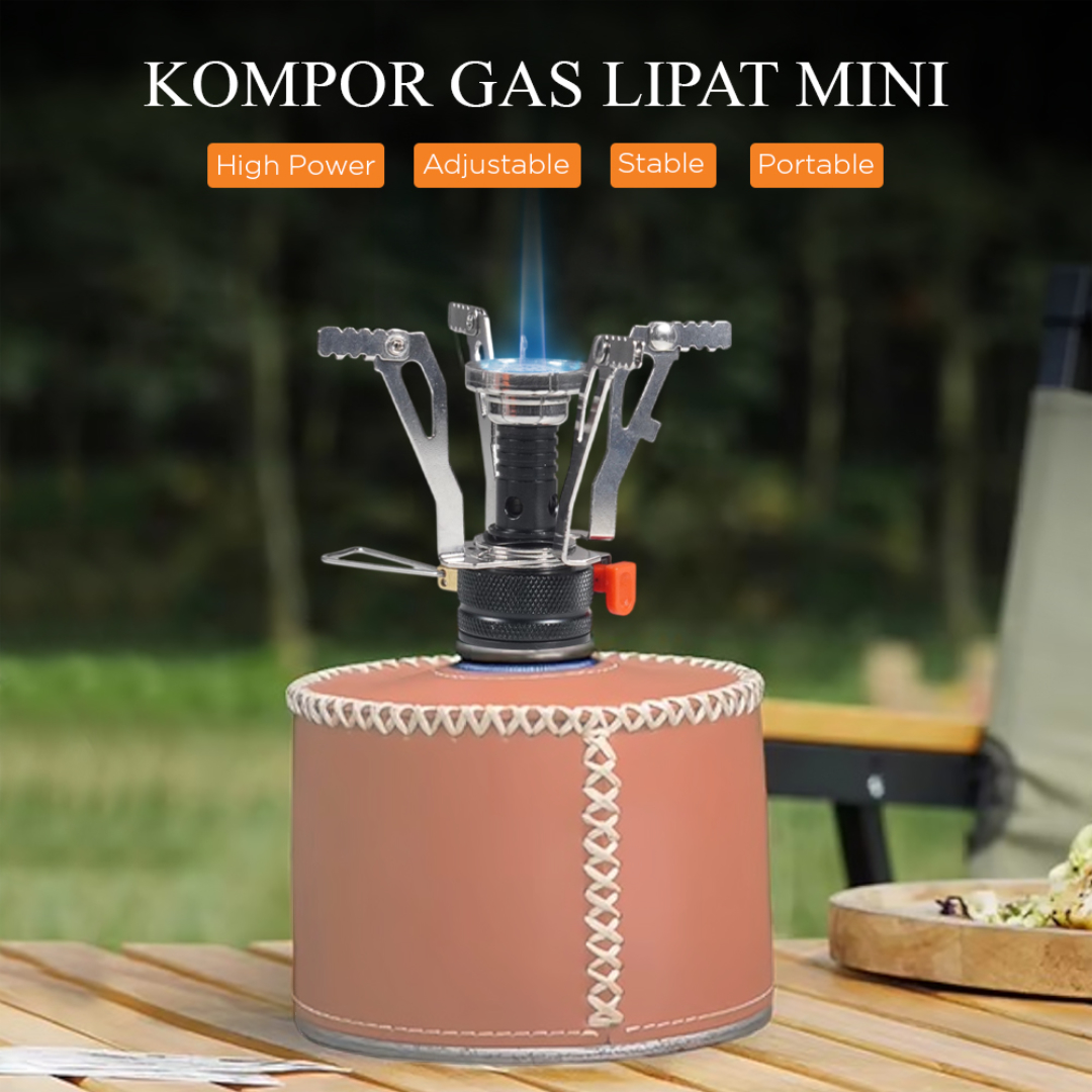 Gambar produk LIXADA Kompor Gas Portable Mini Lipat Outdoor Ultralight Camping Stove - SL-0102