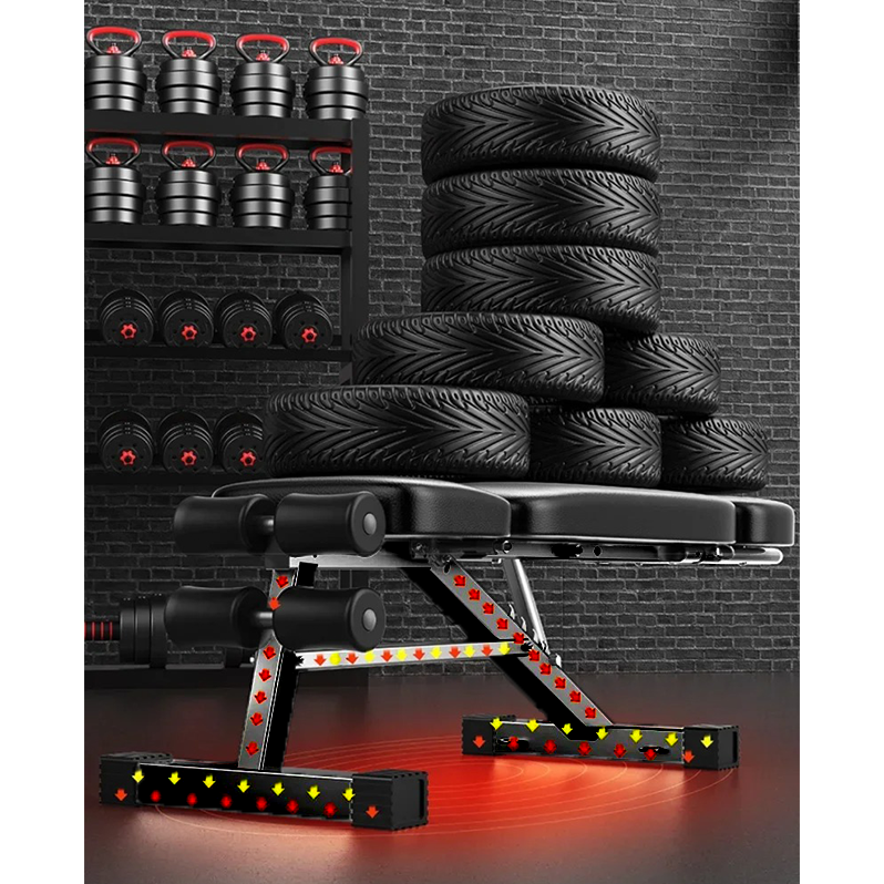 Gambar produk XJX Kursi Gym Bench Adjustable 12in1 Functions with Dumbell Stand - X023