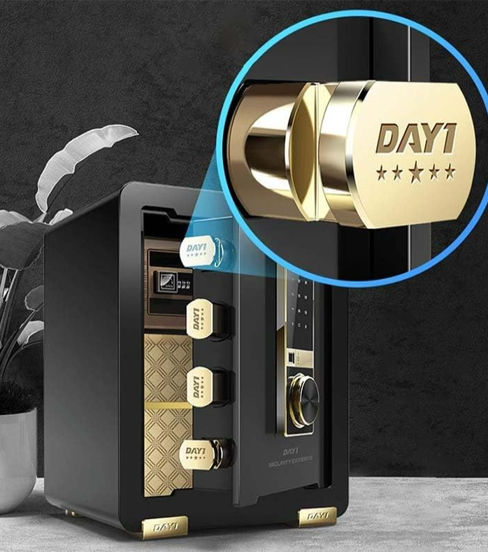 Gambar produk DAY1 Kotak Brankas Dokumen Safe Deposit Box Password Key 38x31x45cm - DA01
