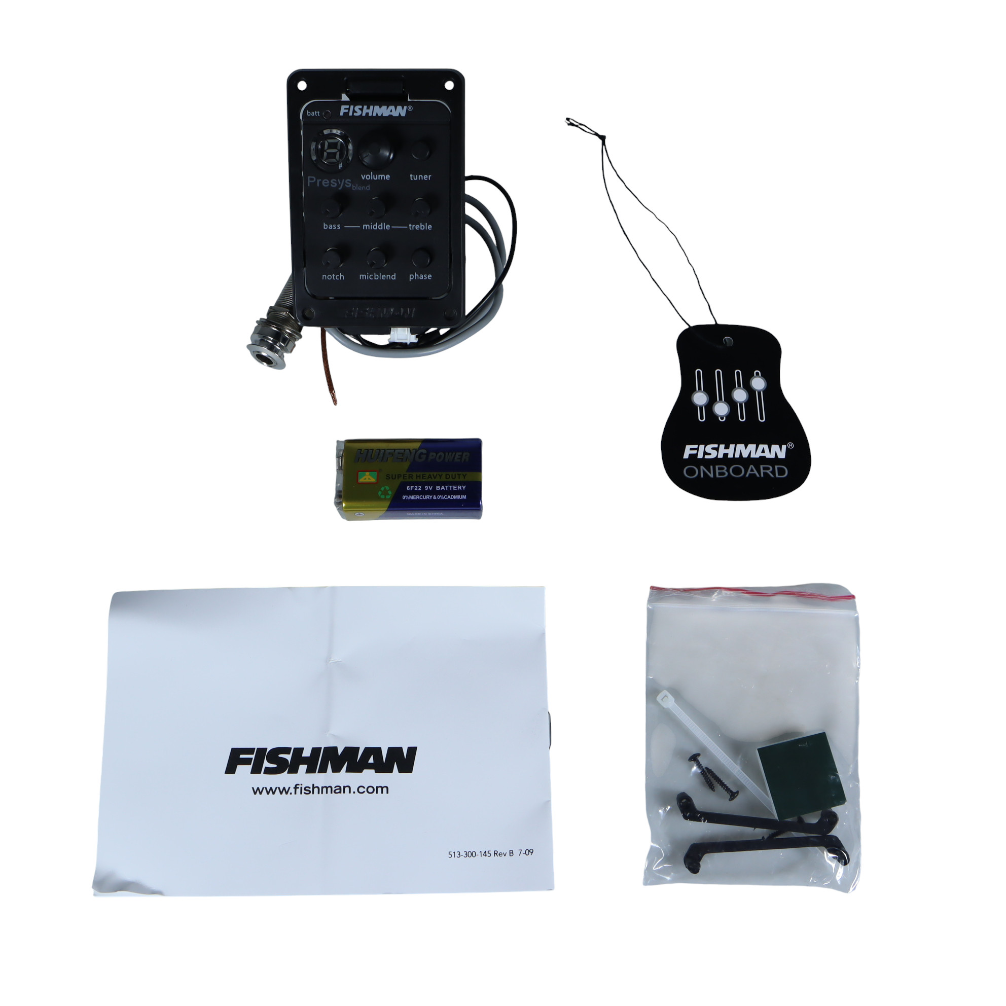 Gambar produk FISHMAN Presys Blend Preamp Amplifier Gitar EQ Tuner - EQ-301