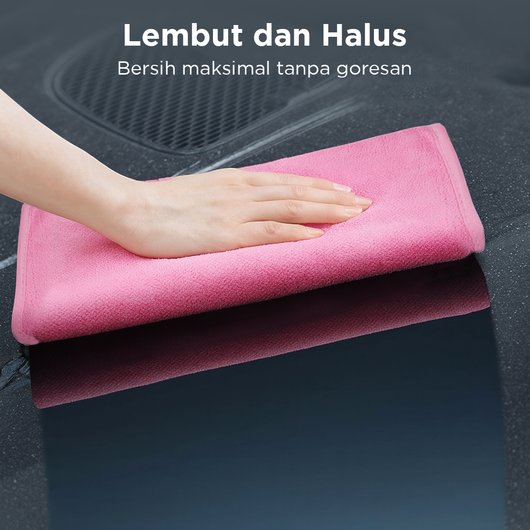 Gambar produk SHUMAI Kain Lap Microfiber Mobil Cleaning Towel Soft High Absorption 30x70cm - SH3