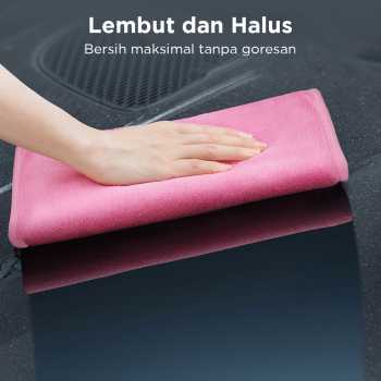 Gambar produk SHUMAI Kain Lap Microfiber Mobil Cleaning Towel Soft High Absorption 30x70cm - SH3