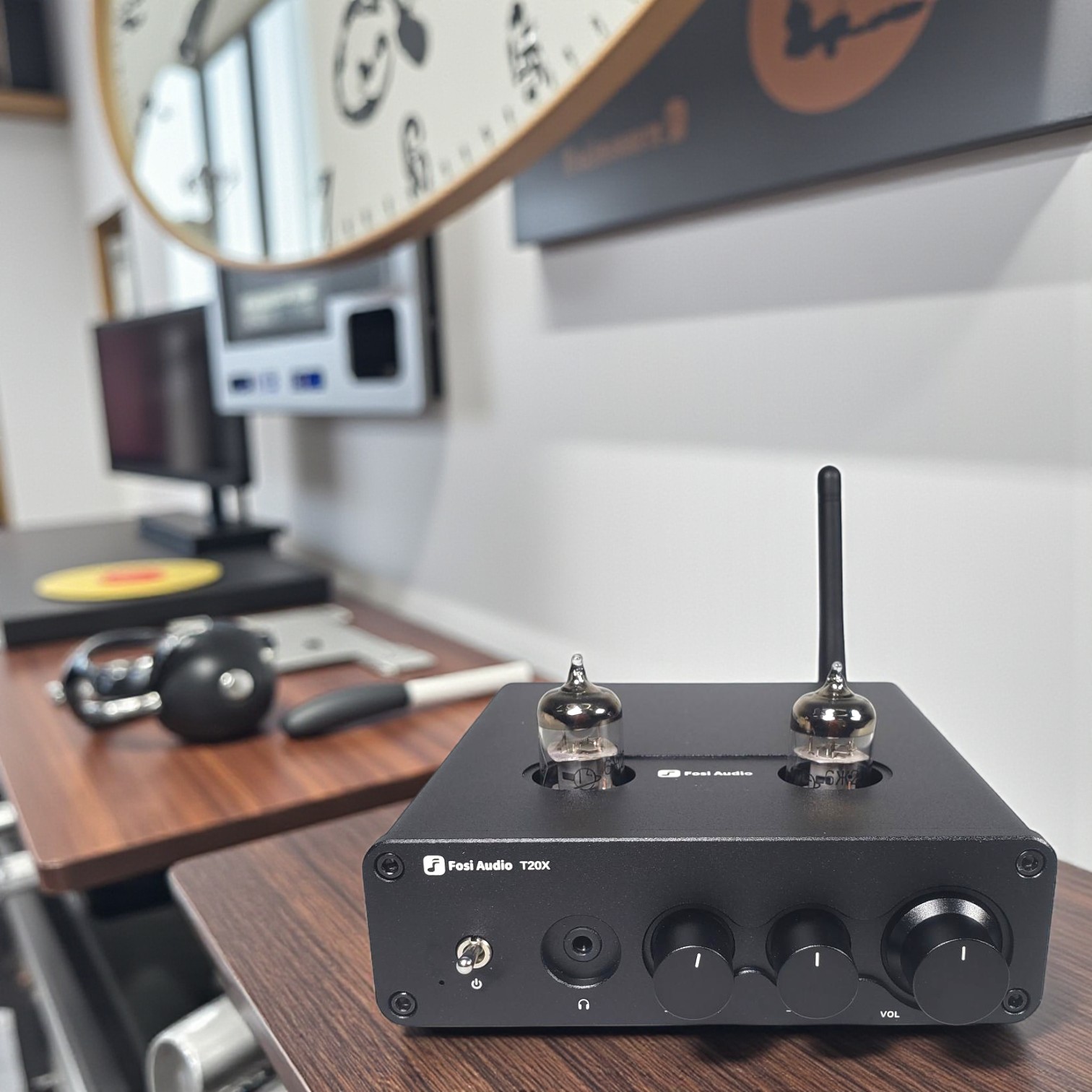 Gambar produk Fosi Audio Bluetooth Tube Amplifier Headphone Amp Stereo 100W - T20X