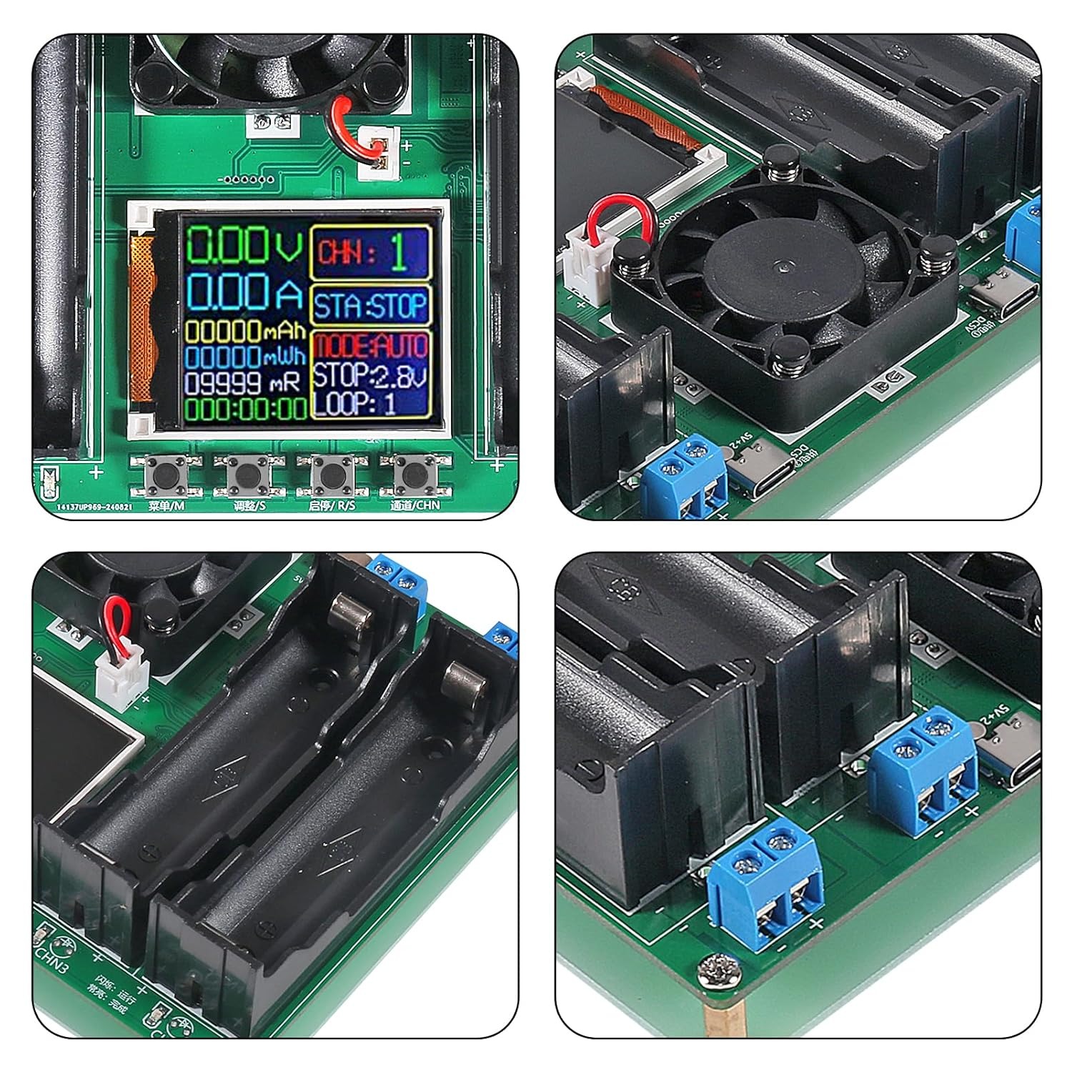 DIYMORE Tester Baterai 18650 LCD Display 4 Channel Type C 5V - DIY-400 Gambar produk DIYMORE Tester Baterai 18650 LCD Display 4 Channel Type C 5V - DIY-400