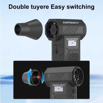 Gambar produk Taffware Air Duster Blower Mini Turbo Jet Fan 8000mAh 245W with Nozzle - C29