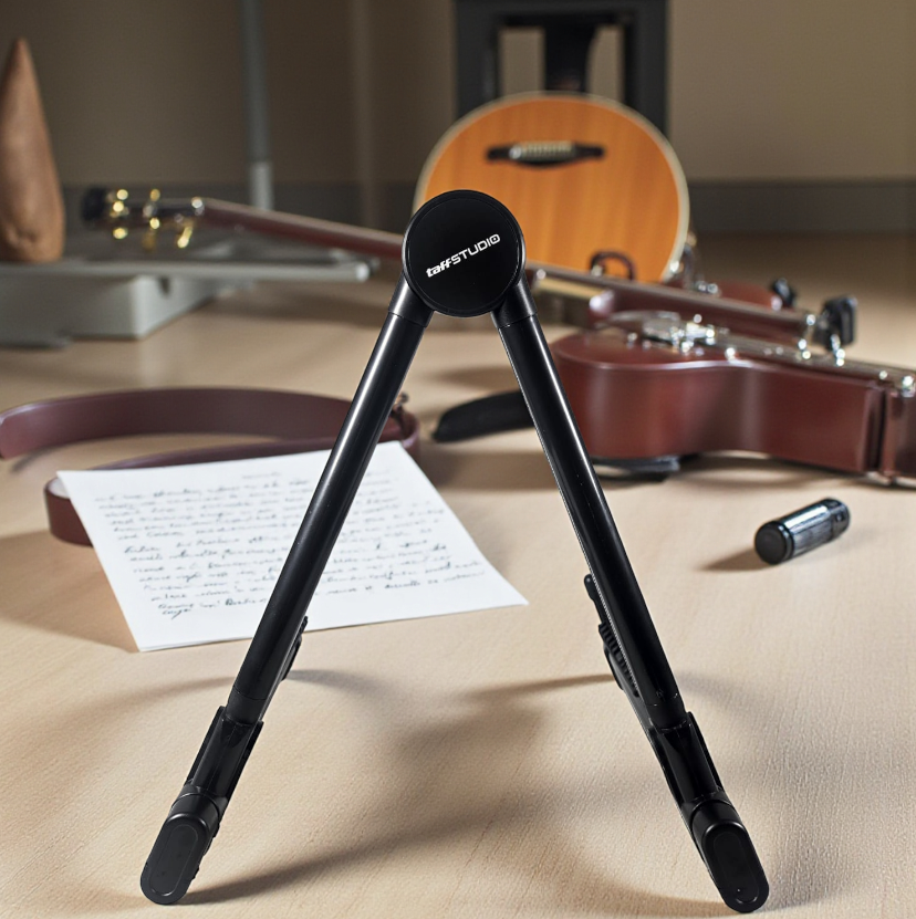 Gambar produk TaffSTUDIO Stand Gitar Lipat Portable Foldable Guitar Akustik Holder - GT223