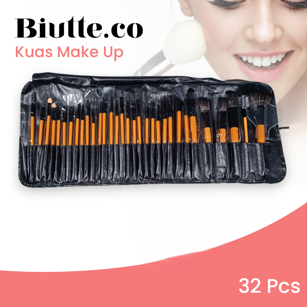 Biutte.co Professional Brush Make Up 32 Set dengan Tas Penyimpanan - MAG5170 Gambar produk Biutte.co Professional Brush Make Up 32 Set dengan Tas Penyimpanan - MAG5170