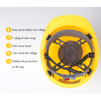 Proguard Helm Proyek Konstruksi K3 Safety Protective Cap V Shaped ABS - LM0449 Gambar produk Proguard Helm Proyek Konstruksi K3 Safety Protective Cap V Shaped ABS - LM0449