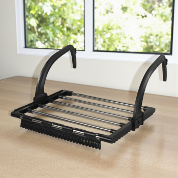 Gambar produk OUNONA Rak Gantungan Jemuran Handuk Baju Drying Rack Stainless Steel - OU114