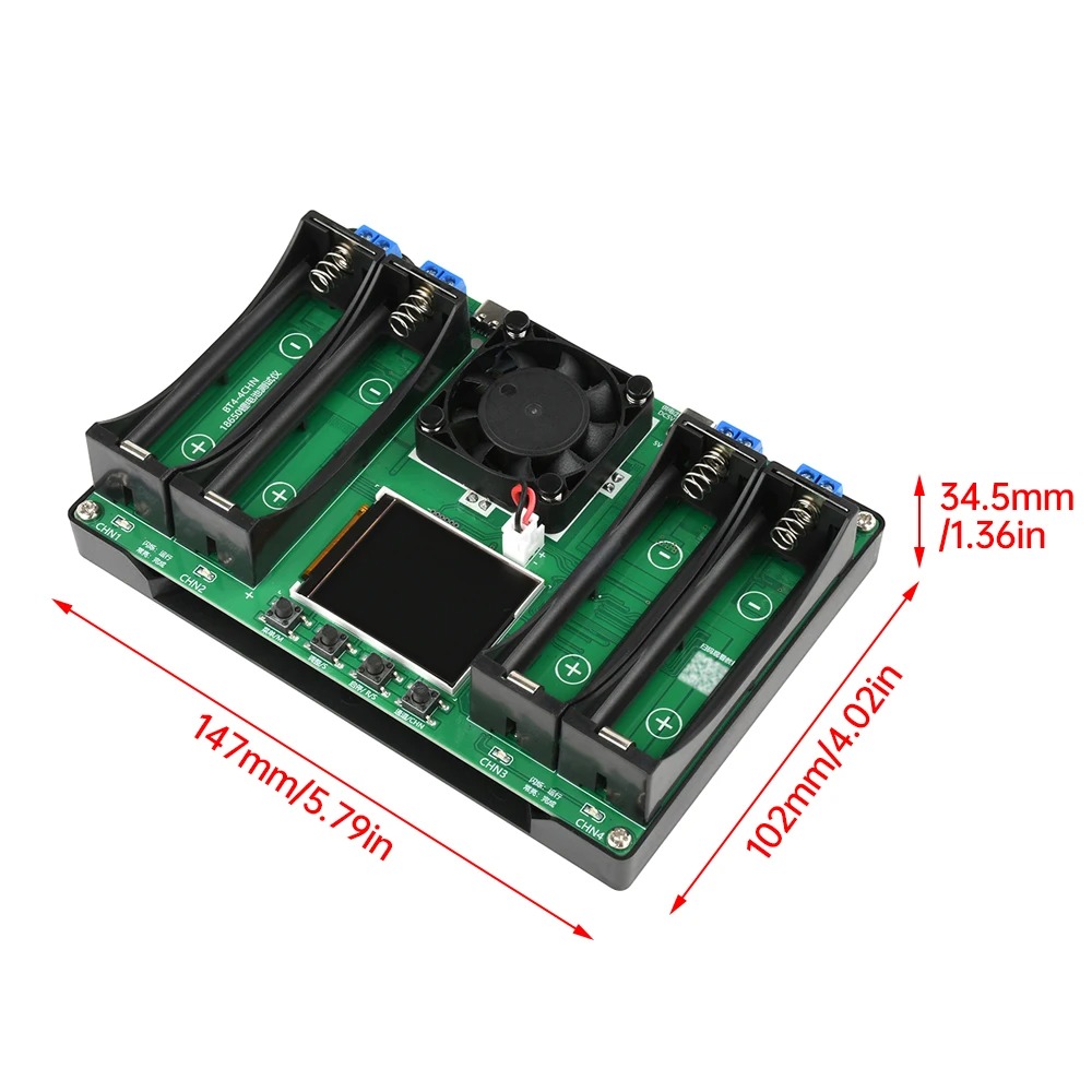 DIYMORE Tester Baterai 18650 LCD Display 4 Channel Type C 5V - DIY-400 Gambar produk DIYMORE Tester Baterai 18650 LCD Display 4 Channel Type C 5V - DIY-400