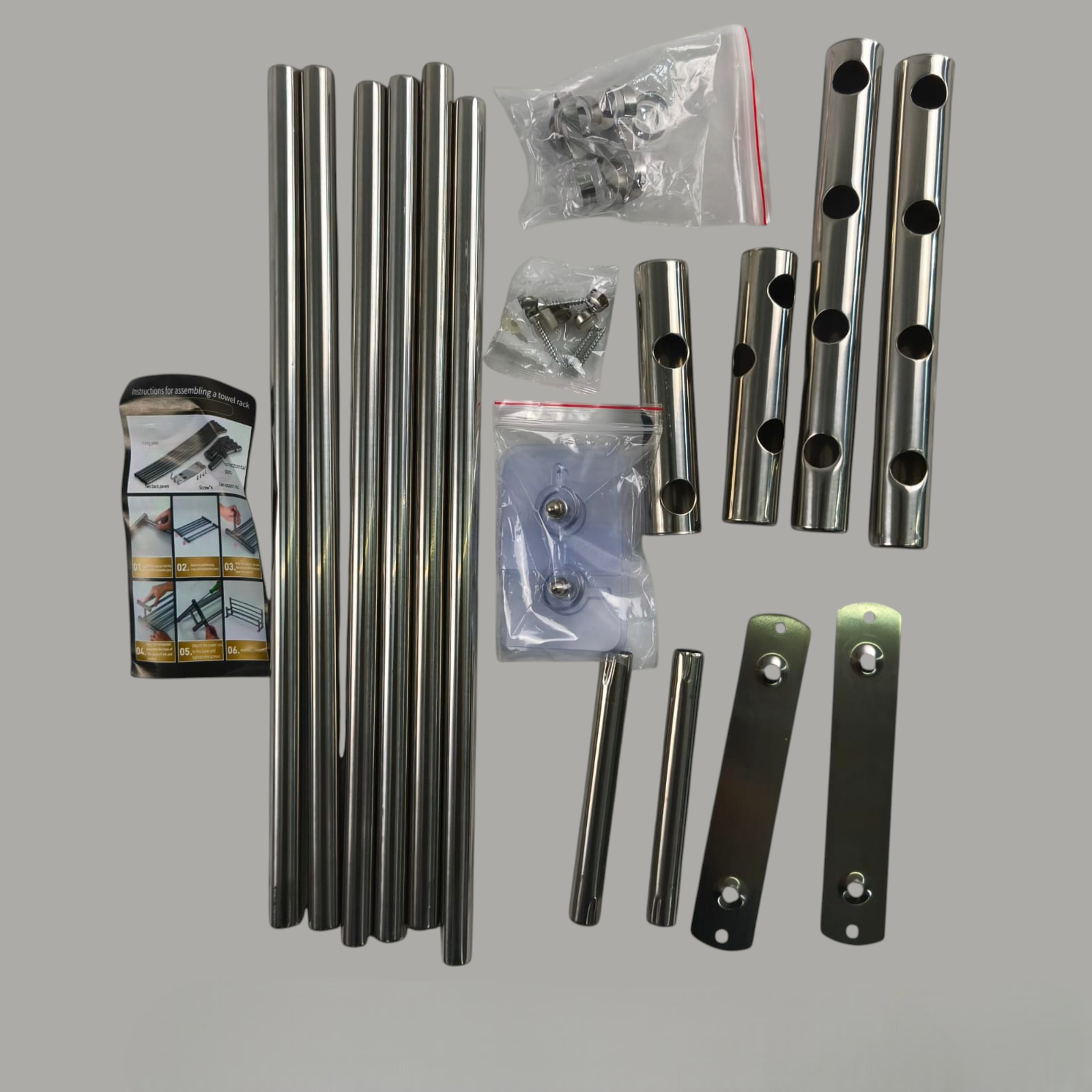 Gambar produk EEND Rak Kamar Mandi Shelf Towel Rack Single Layer Stainless Steel 201 58cm - E-201