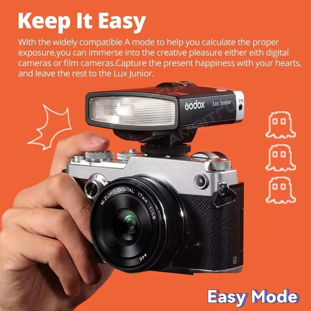 Gambar produk Godox Flash Camera Wireless 6000K GN12 7 Level Speedlite Trigger - Lux Junior