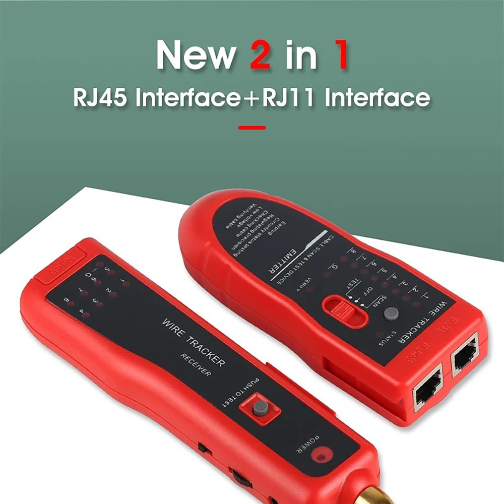 Gambar produk KEBIDU LAN Tester Wire Tracker Cable Scan Track Line Finder Network - KB-411