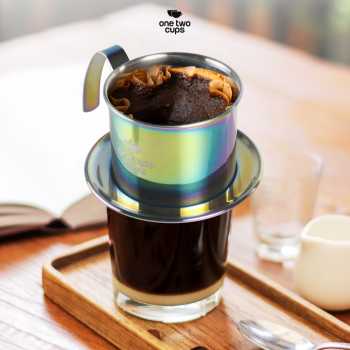 One Two Cups Vietnam Drip Coffee Filter Saringan Kopi Sekrup 120ml - PF-304 Gambar produk One Two Cups Vietnam Drip Coffee Filter Saringan Kopi Sekrup 120ml - PF-304