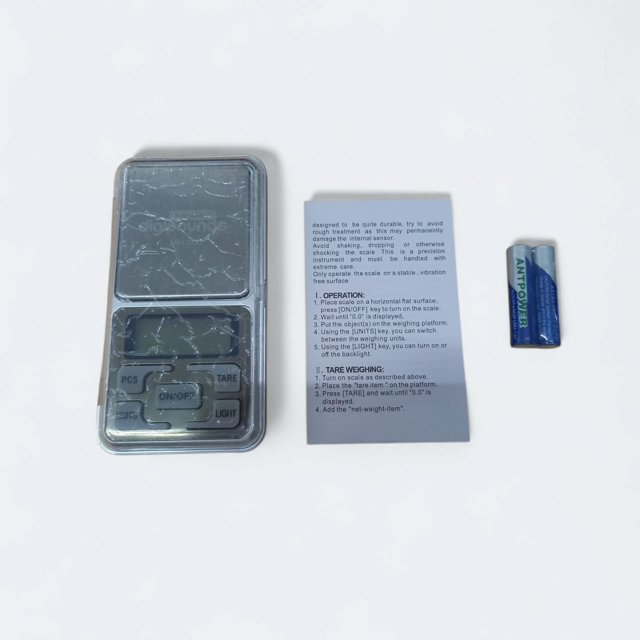 Gambar produk Taffware Digipounds Timbangan Emas Mini Digital Multifungsi 200g 0.01g - MH-200