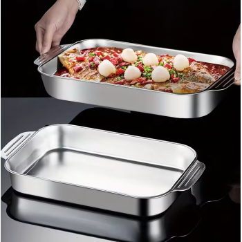 Gambar produk NLSLASI Loyang Nampan Tray Bakeware Grill Pan Magnetic Stainless 410 - NL31