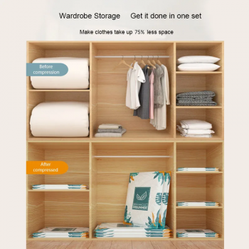 TaffPACK Kantong Plastik Vakum Pakaian Multifungsi Vacuum Bag 1 PCS 60x80cm - TF158 Gambar produk TaffPACK Kantong Plastik Vakum Pakaian Multifungsi Vacuum Bag 1 PCS 60x80cm - TF158