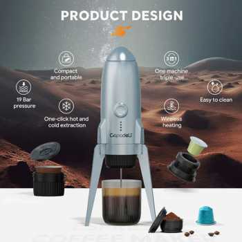 Gambar produk iCafilas Capadeli Nanopresso Coffee Maker Portable 3in1 7800mAh 19 Bar - ME2409